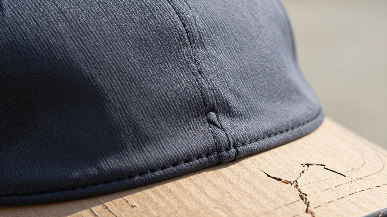 Visera de gorra Porsche auténtica con refuerzo oculto y forma flexible que recupera su forma.