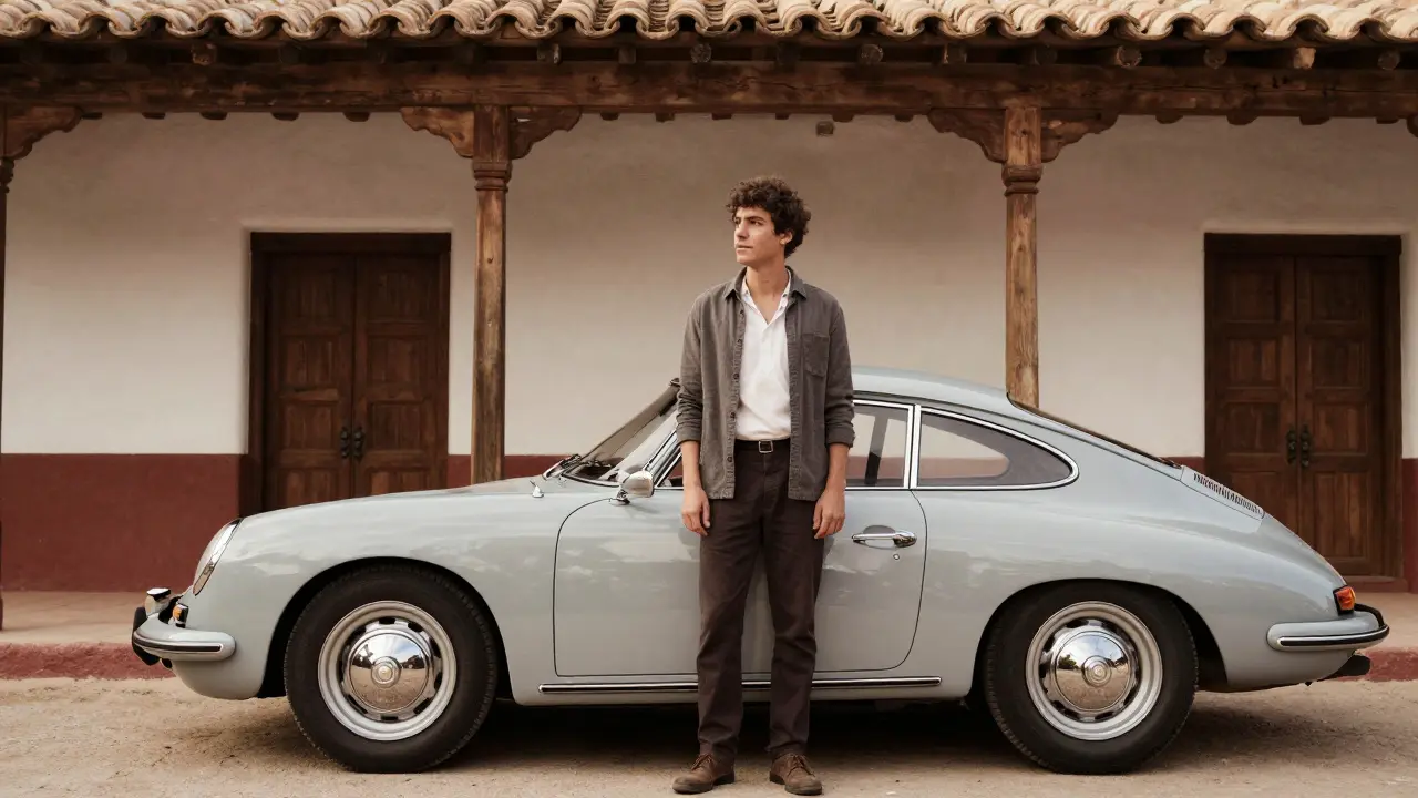 Persona confundida entre un Porsche y un porche español