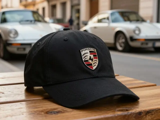 ¿Cómo se llama la marca que hace gorras oficiales de Porsche?